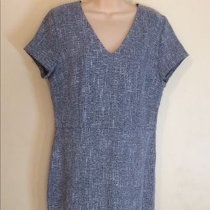 Banana Republic Black White Dress v-Neck Size 12